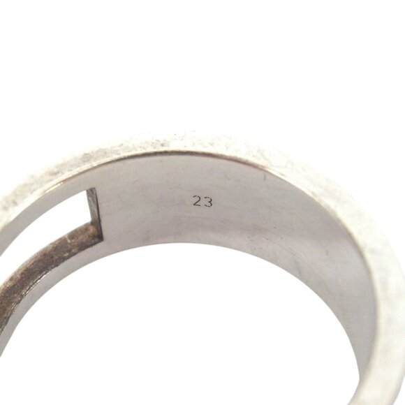 791179BQ (S1) Gucci Ring Branded G Silver Metal - Picture 8 of 9